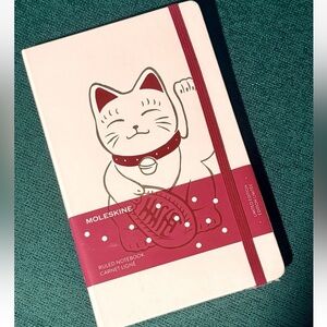NEW Moleskine Limited Edition MANEKI NEKO Large Hard Cover Ruled Notebook Sealed